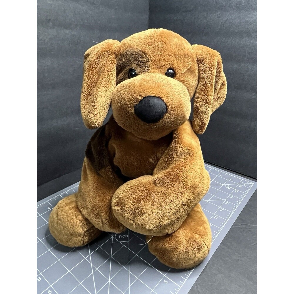 Vintage Gund 13096 Brown rare Puppy Dog Plush Big Treynor Stuffed Animal 16” HTF